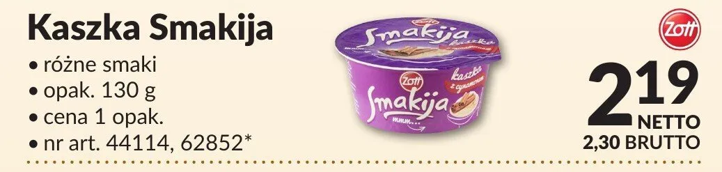 Kaszka Smakija Makro promocja w Makro