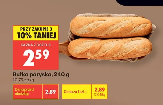 Bułka paryska promocja w Biedronka