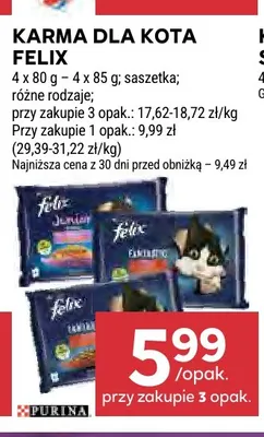 Karma dla kota Felix promocja w Stokrotka