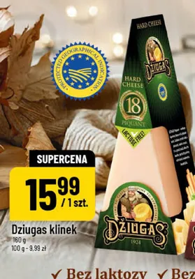 Ser Dziugas klinek 18 miesięcy promocja w POLOmarket