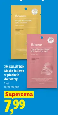 Maska foliowa w płachcie do twarzy JM Solution Vita Duo Brightening Gold Foil promocja w Lidl