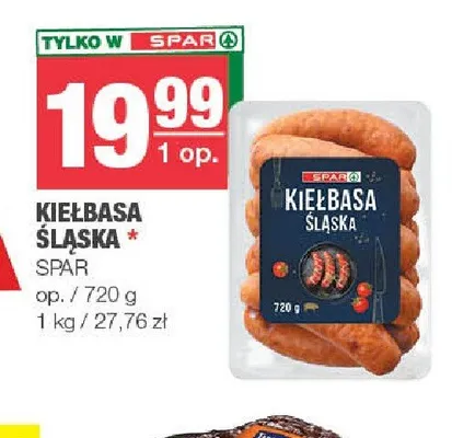 Kiełbasa śląska SPAR promocja w SPAR