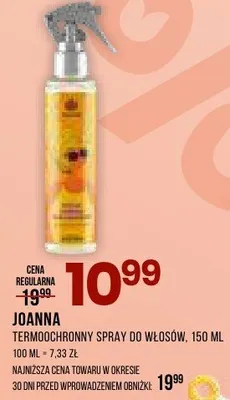 Termochronny spray do włosów Joanna promocja w Drogerie Natura
