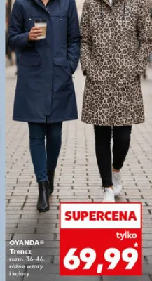 Trencz różne wzory i kolory promocja w Kaufland