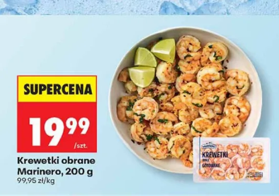 Krewetki obrane Marinero promocja w Biedronka