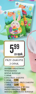 Zestaw kreatywny, wyklejanka różne rodzaje promocja w Dino