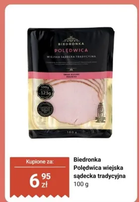 Polędwica wiejska Biedronka sądecka tradycyjna promocja w Biedronka