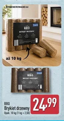 Brykiet drzewny Bbq promocja w Aldi