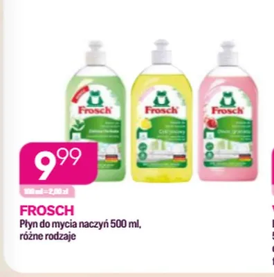 Płyn do mycia naczyń Frosch Aloe Vera promocja w Drogerie Koliber