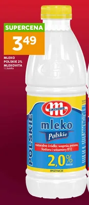 Mleko Polskie Mlekovita 2% promocja w Stokrotka