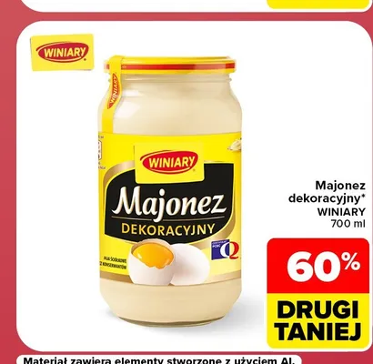 Majonez dekoracyjny Winiary promocja w Carrefour