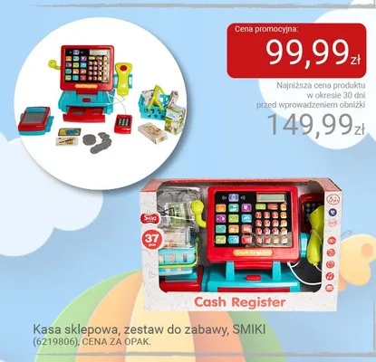 Kasa sklepowa zestaw do zabawy SMIKI promocja w Smyk