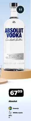 Wódka Absolut 40% Szwecja promocja w Netto