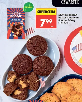 Muffiny peanut butter American Foodie promocja w Biedronka
