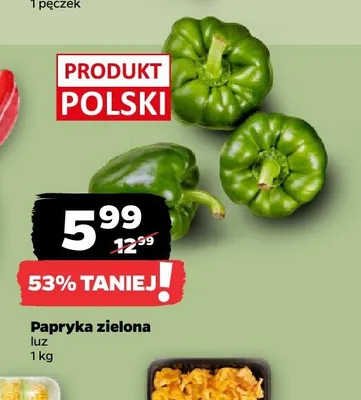 Papryka zielona polska luz promocja w Netto