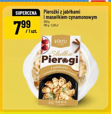 Pierożki z jabłkami i masełkiem cynamonowym Virtu promocja w POLOmarket