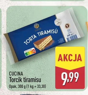 Torcik tiramisu Cucina promocja w Aldi