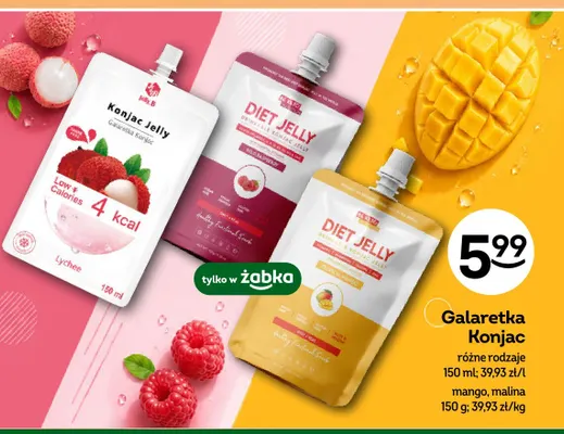 Galaretka Konjac malina Be Keto promocja w Żabka