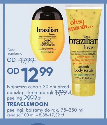 Peelingi, balsamy do rąk TREACLEMOON 75-250ml promocja w Super-Pharm