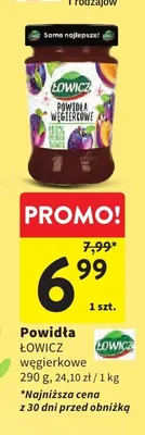 Powidła węgierkowce promocja w Intermarche