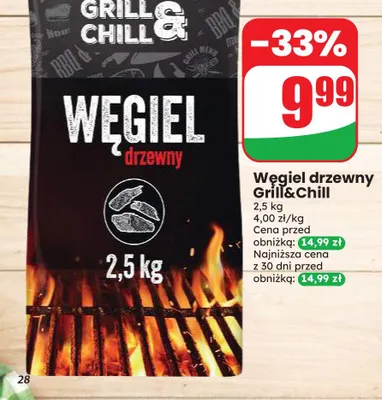 Węgiel drzewny Grill & Chill promocja w Dino