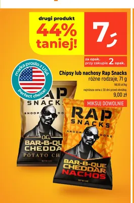 Chipsy Rap Snacks Snoop Dogg O.G. Bar-B-Quin Cheddar promocja w Dealz