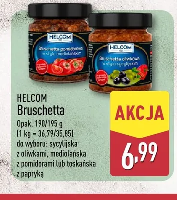 Pasta warzywna Bruschetta oliwkowa w stylu sycylijskim Helcom promocja w Aldi