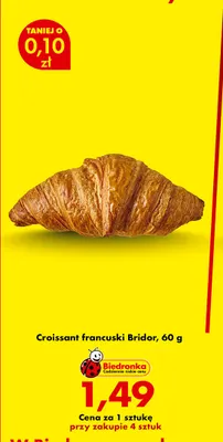 Croissant francuski Bridor promocja w Biedronka