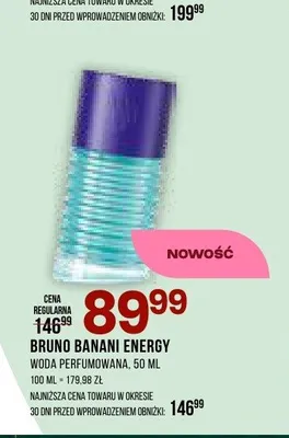 Woda perfumowana Bruno Banani Energy promocja w Drogerie Natura