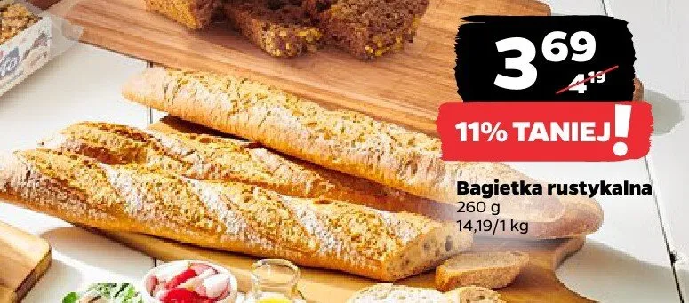 Bagietka rustykalna promocja w Netto