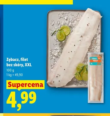 Zębacz filet bez skóry XXL Ocean promocja w Lidl