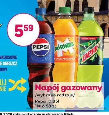 Napój gazowany Mountain Dew promocja w Bliski