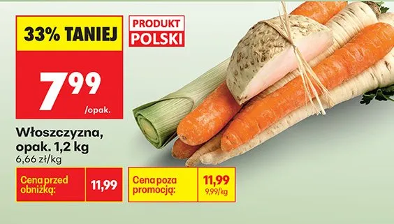 Włoszczyzna 1,2 kg promocja w Biedronka