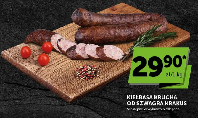 Kiełbasa krucha od Szwagra Krakus promocja w Euro Sklep