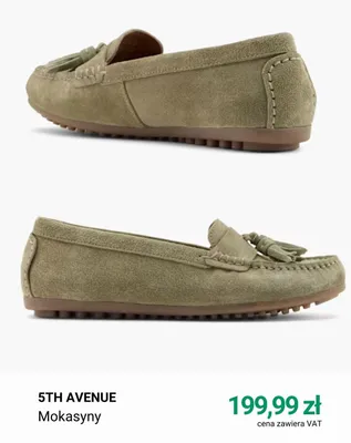 Mokasyny 5th Avenue promocja w Deichmann