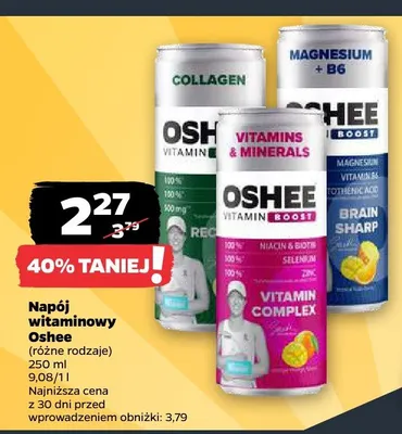 Napój witaminowy Oshee Collagen promocja w Netto