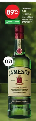 Whiskey Jameson Irish Whiskey promocja w Żabka