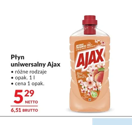 Płyn uniwersalny Ajax promocja w Makro