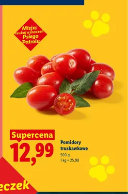 Pomidory truskawkowe promocja w Lidl