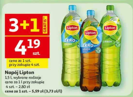 Napój Lipton Ice Tea promocja w Auchan
