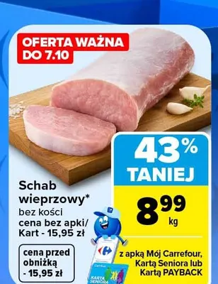Schab wieprzowy bez kości promocja w Carrefour Market