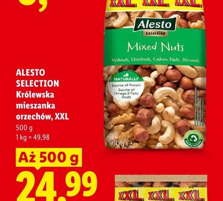 Królewska mieszanka orzechów Alesto Selection XXL promocja w Lidl