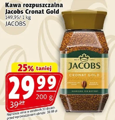 Kawa rozpuszczalna Jacobs Cronat Gold promocja w Prim Market