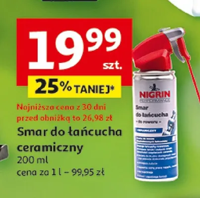 Smar do łańcucha ceramiczny promocja w Auchan