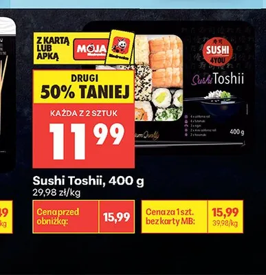 Sushi Toshii promocja w Biedronka