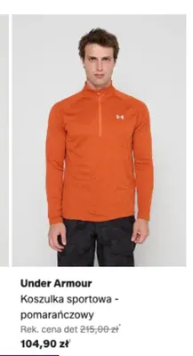 Koszulka sportowa Under Armour pomarańczowa promocja w Lounge by Zalando