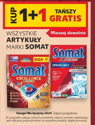 Nabłyszczacz do zmywarki Somat Duo Power Experts promocja w Kaufland