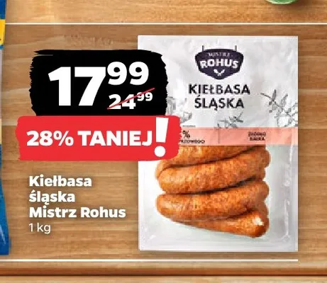 Kiełbasa śląska Mistrz Rohus promocja w Netto