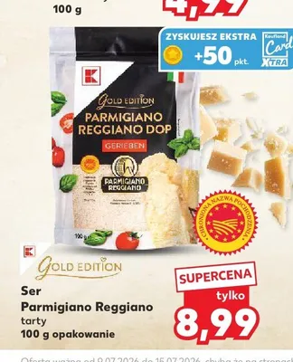 Ser Parmigiano Reggiano DOP tarty Gold Edition promocja w Kaufland