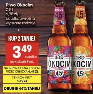 Piwo Okocim promocja w Delikatesy Centrum